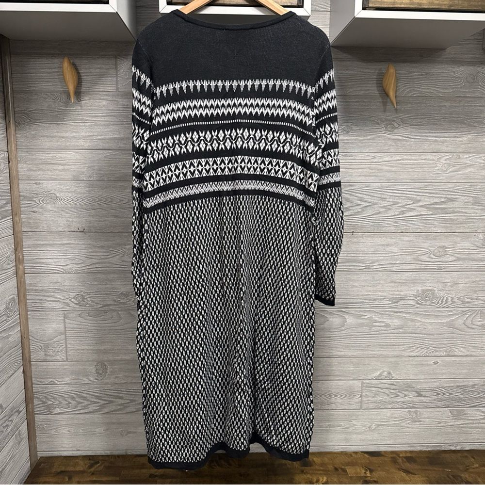 Christopher Banks Fair Isle Sweater Dress XL Long Sleeve Nordic Cozy Cabin - Picture 2 of 8